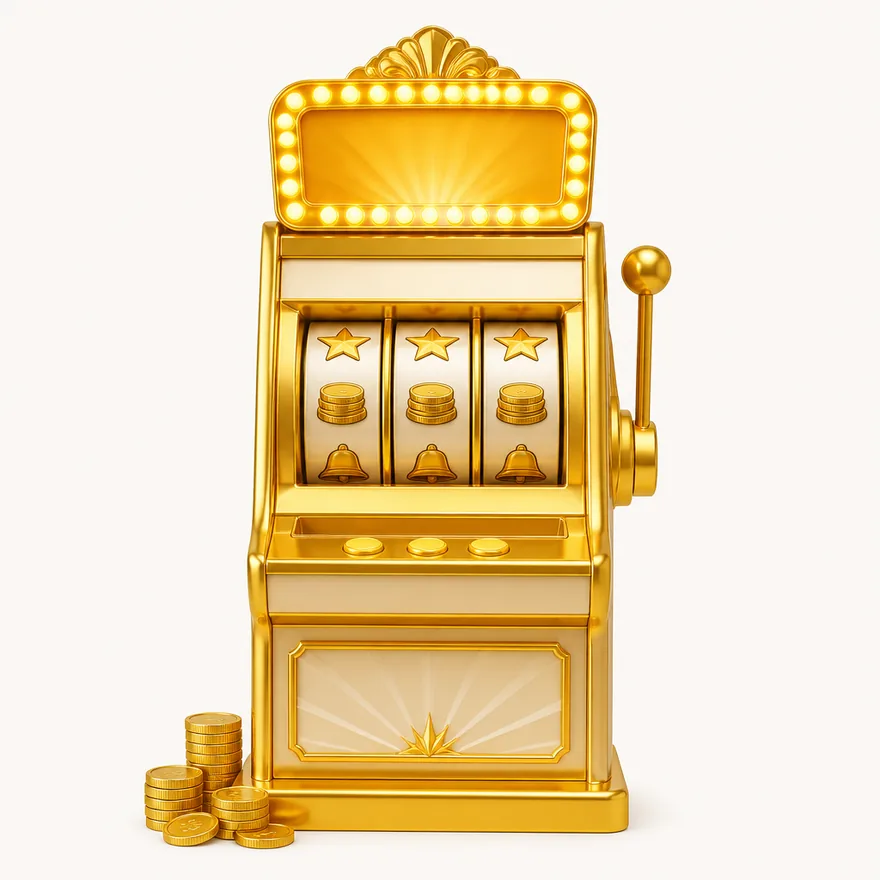 Slot cabinet with marquee — Yukon Gold