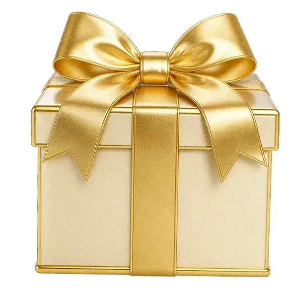 Wrapped gift box — Yukon Gold