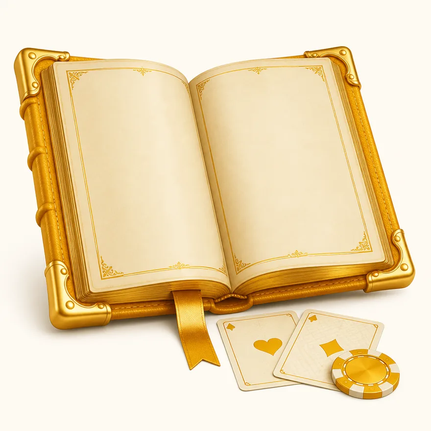 Open rulebook with cards — Yukon Gold