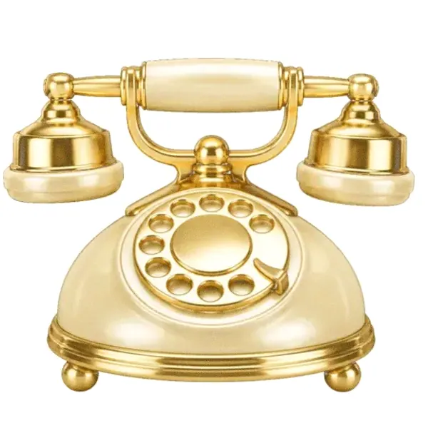 Vintage rotary telephone — Yukon Gold