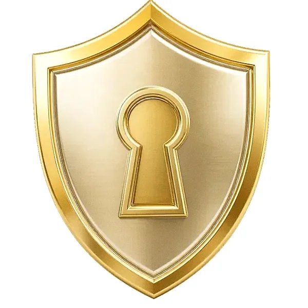 Keyhole shield — Yukon Gold