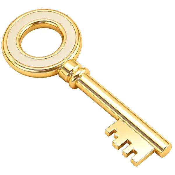 Round-headed key — Yukon Gold