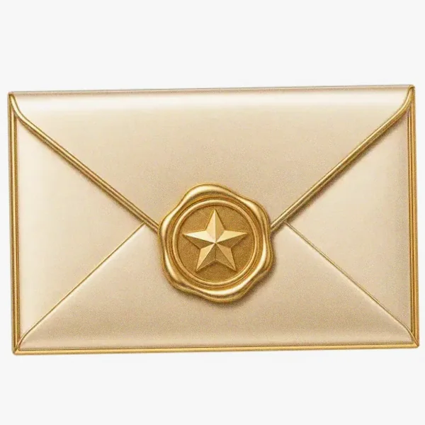 Sealed wax envelope — Yukon Gold