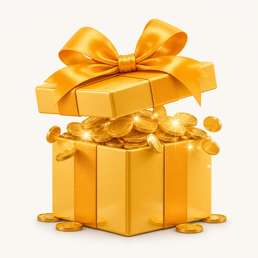 Ribbon-tied gift box — Yukon Gold
