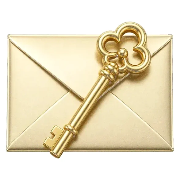 Key on envelope — Yukon Gold