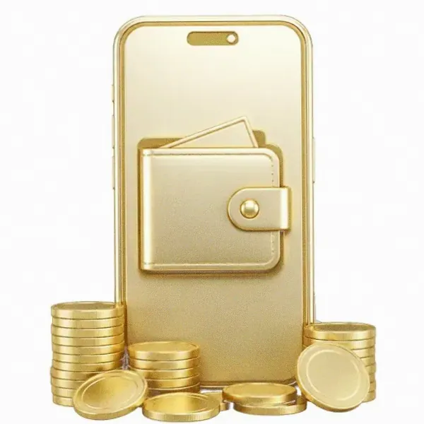 Smartphone with wallet — Yukon Gold