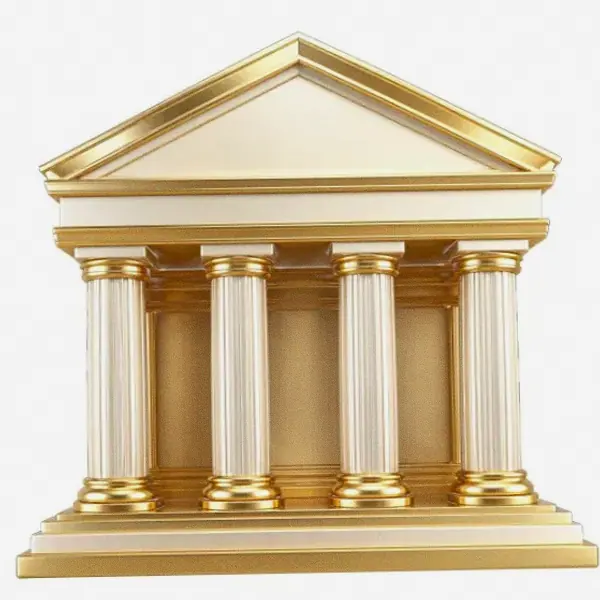Classical bank building — Yukon Gold