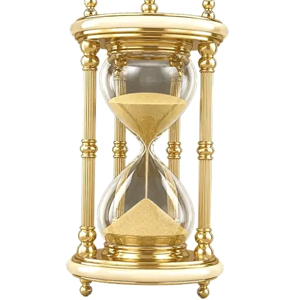 Ornate hourglass — Yukon Gold