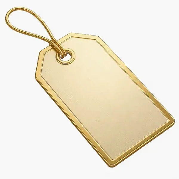 Blank price tag — Yukon Gold