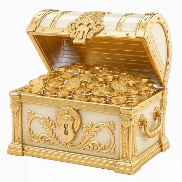 Open treasure chest — Yukon Gold