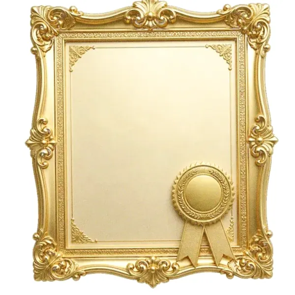 Framed certificate — Yukon Gold