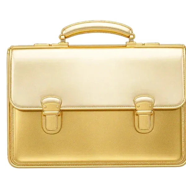 Leather briefcase — Yukon Gold