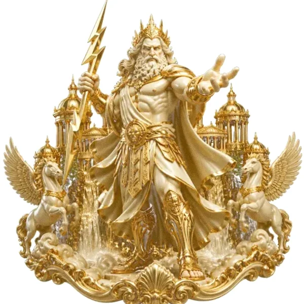 Zeus with lightning — Yukon Gold