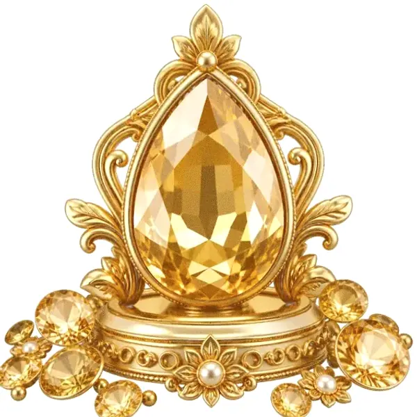 Faceted gemstone — Yukon Gold